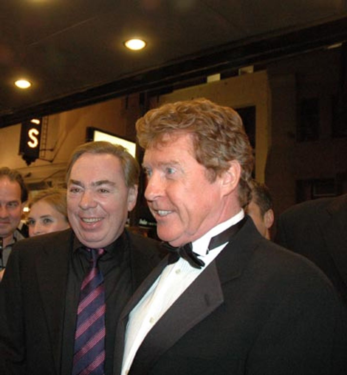 Andrew Lloyd Webber and Michael Crawford  at 